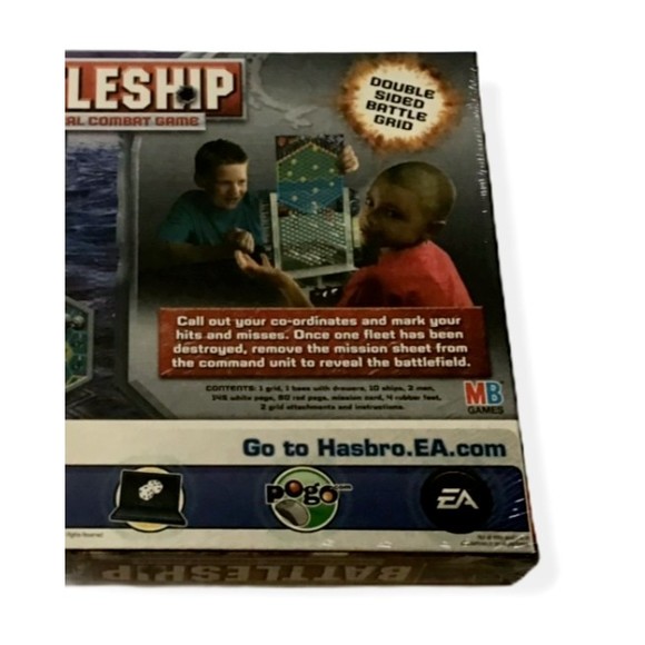 Battleship Tactical Combat Game Enemy Fleet Ships Hasbro Grid Double 2008 NEW - Picture 5 of 5
